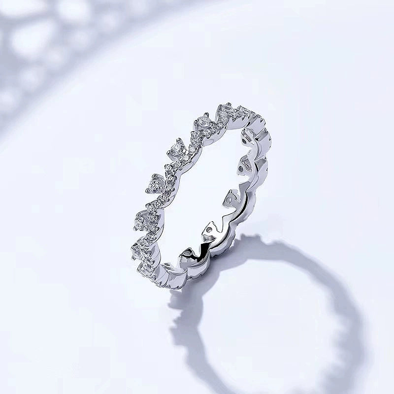 925 Sterling Silver Lace Stacking Ring