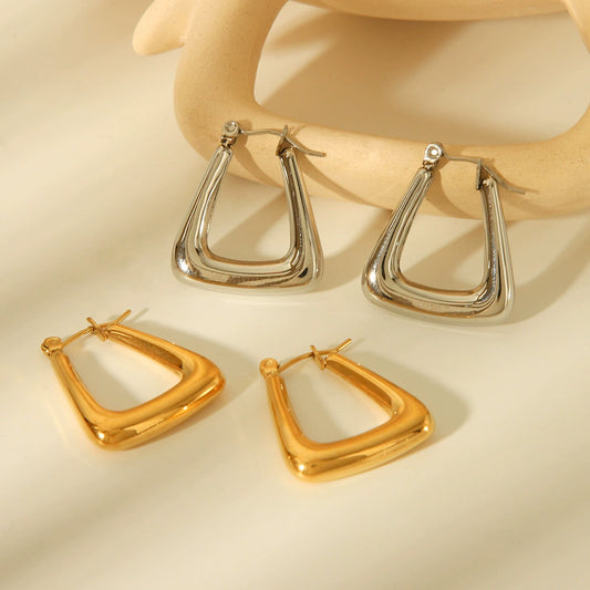 Geometric Titanium Steel Earrings